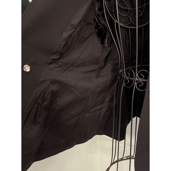 Rebecca Minkoff 6 Black Amber Black Wrap Jacket Blazer Small Collared - Picture 6 of 7